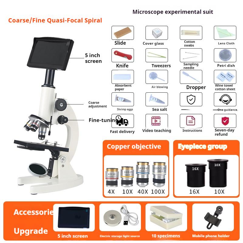 Optical Microscope for Primary and Secondary School Biology Science Popularization Teaching for Children