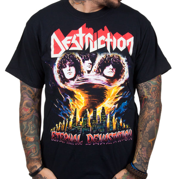 Best DESTRUCTION Band Graphic Cotton T-shirt Unisex Summer Short Sleeve Fashion Brand Tee Luxury Casual Vintage Retro Top