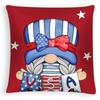 New American Independence Day Pillowcase, American Peach Skin Velvet Printed Cushion Cover, Sofa Pillow Cover