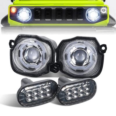LED Front Grille Turn Signals and Side Turn Signals for Jimny JB64 and Jimny Sierra with Daytime Running and a Resistor To Prevent Designed