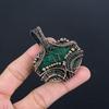 Emerald Pendant, 999 Copper Wire Wrapped Pendant Gemstone Jewelry, Handmade Pendant Amazing Jewelry, Gift For Her