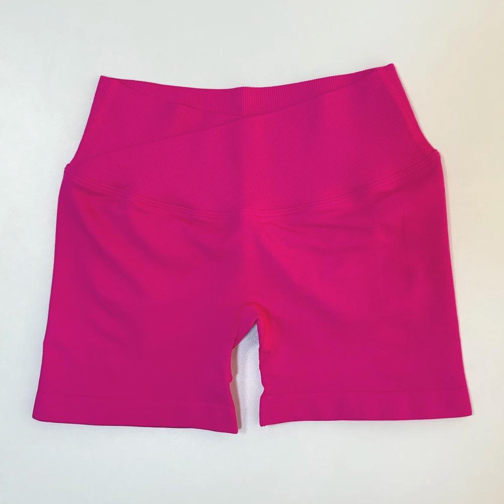 Women's High Waist Hip Lifting Yoga Shorts - European/American, Seamless, Three-Quarter Length, Perfect for Summer Sports