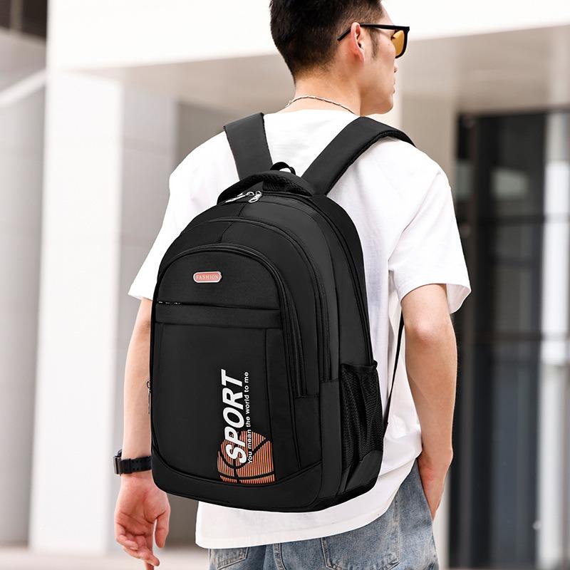 Large capacity backpack men's new fashion backpack high school schoolbag outdoor travel bag commuter computer bag