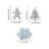 A Top quality 3Pcs Christmas Tree + Elk + Smiling Gingerbread Man Silicone Mold Set Design Suitable for DIY Candles Soap Plaster