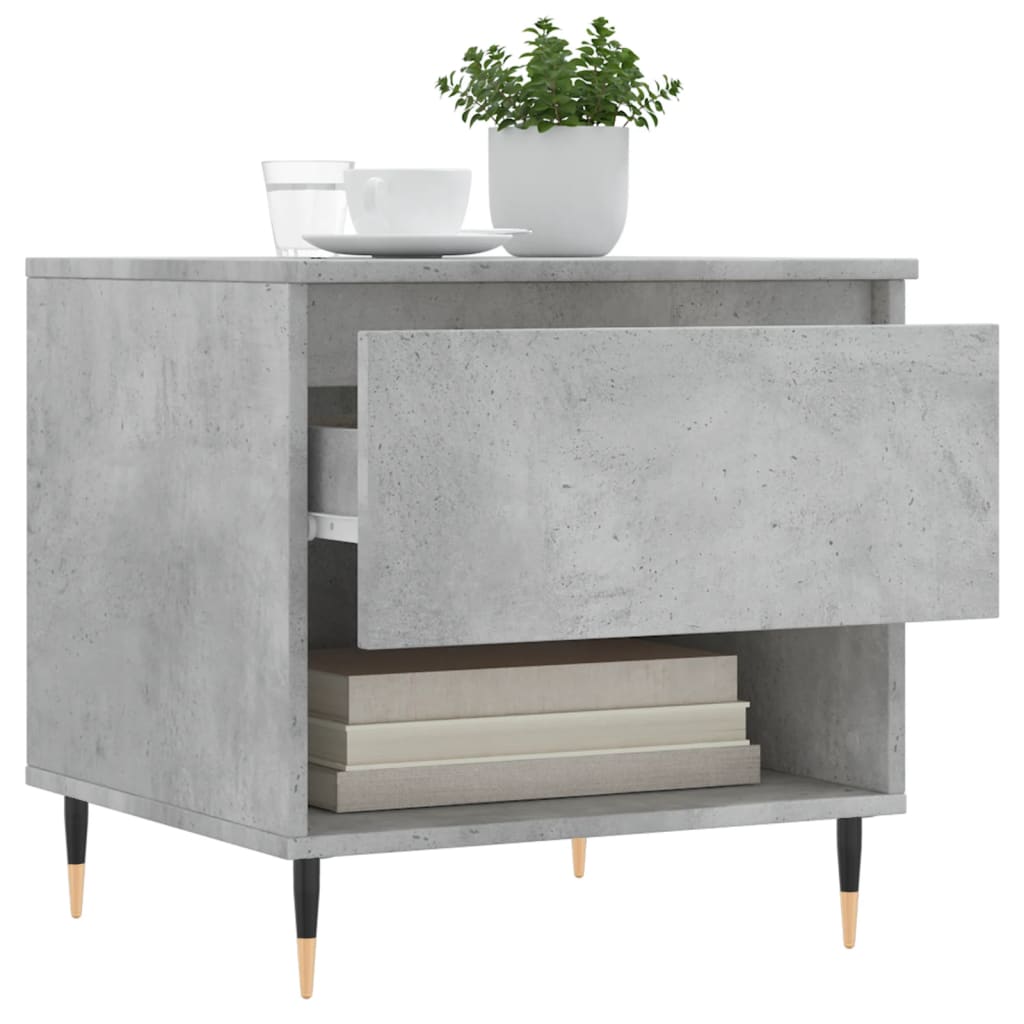  Coffee Table, Concrete Grey, 50x46x50 Cm