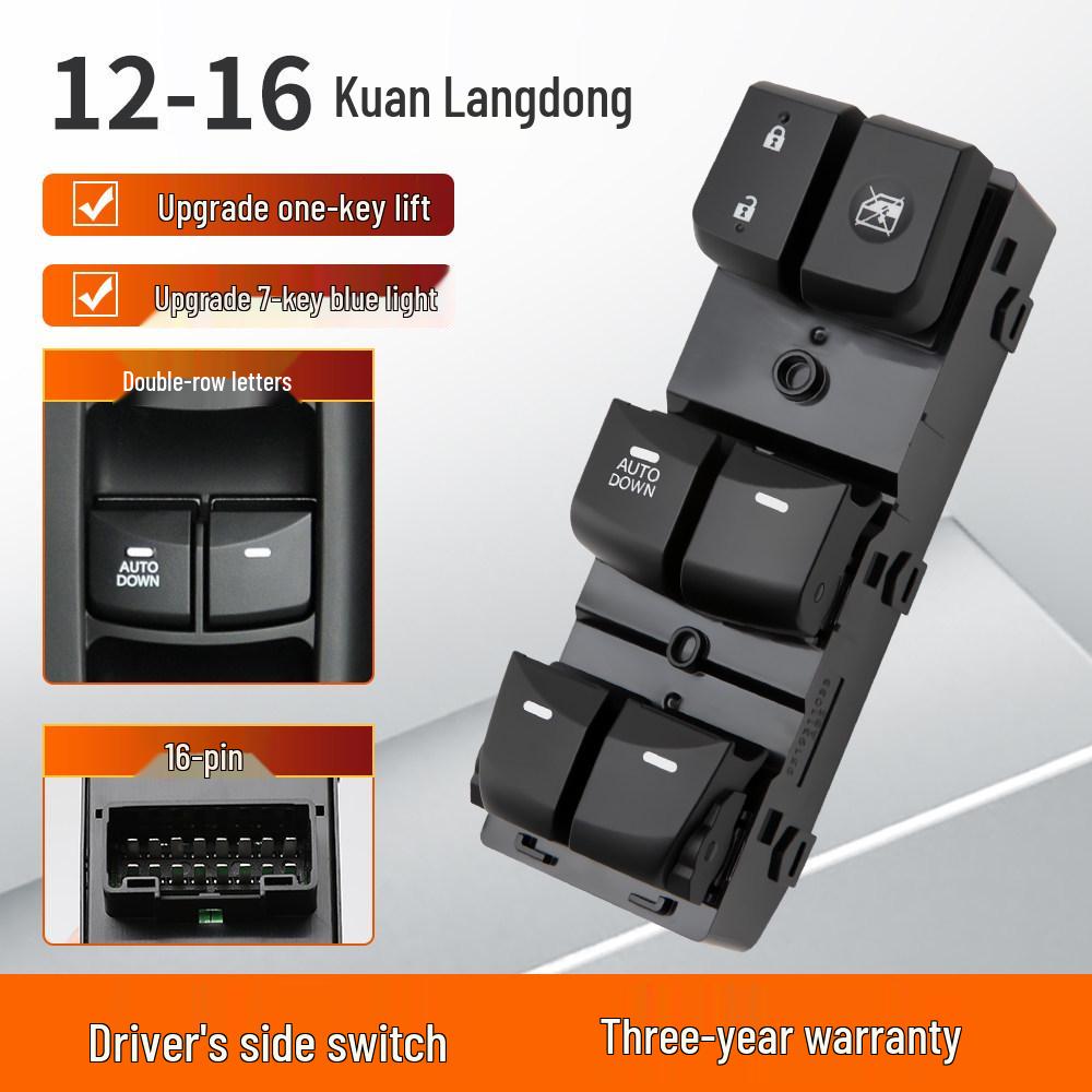Hyundai Langdong Window Lifter Switch & Button Assembly - Complete Set
