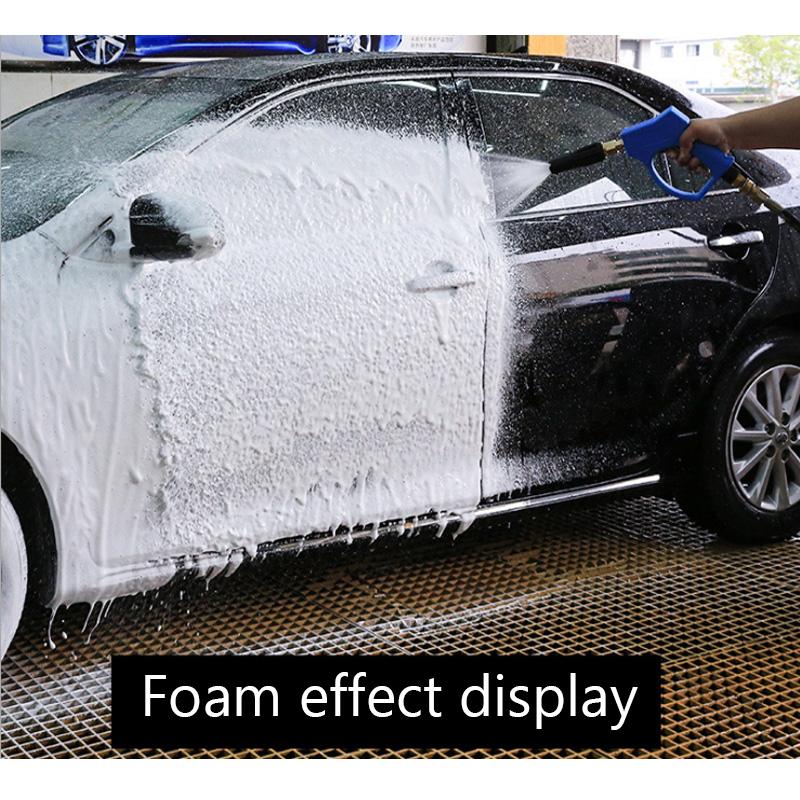 Self- High Pressure Car Washer Snow Foam Gun Nozzle Total Brass Fix Fan Shaped Spray Gun Nozzle For Car Cleaning Shop