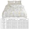 Queen Bedding Duvet Cover Set White Marble Printed 2/3 Pieces Luxury Microfiber Down Comforter Quilt Cover With Zipper Closure
