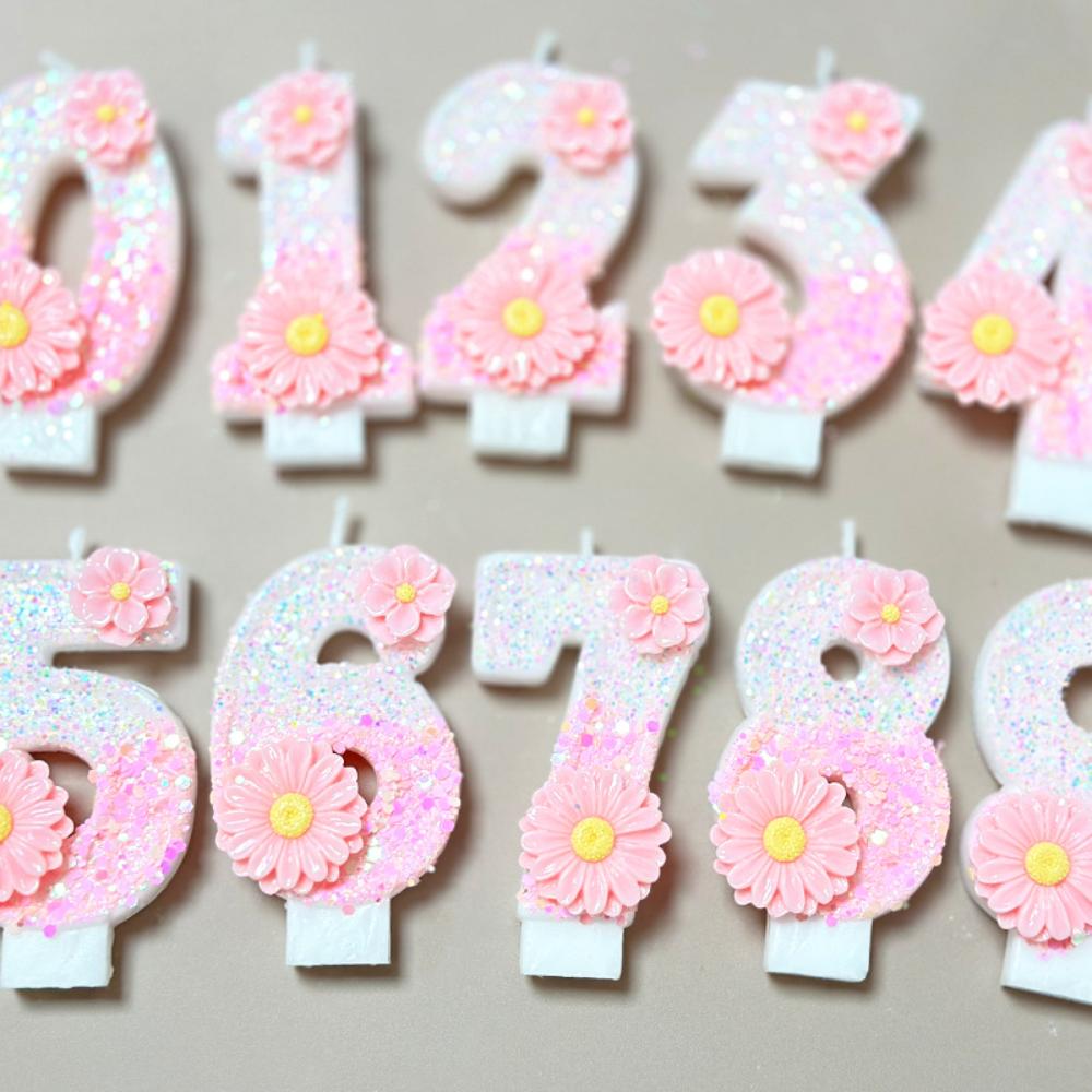 Number Candle Individually Packaged Birthday Candle Cake Topper Paraffin Wax Digital Candle For Mother'S Day Valentine'S Day