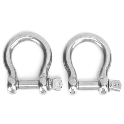 2 stuks Boogbeugel Roestvrij Staal Sterke Laadcapaciteit D-Ring Anker voor Kamperen Wandelen Buitensporten