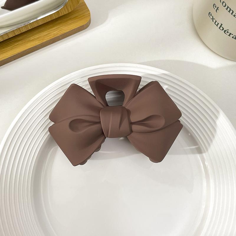 

Сплошные черные матовые большие акриловые заколки-крабы для волос, заколки-акула, заколки-крабы, головные уборы для женщин, аксессуары для волос