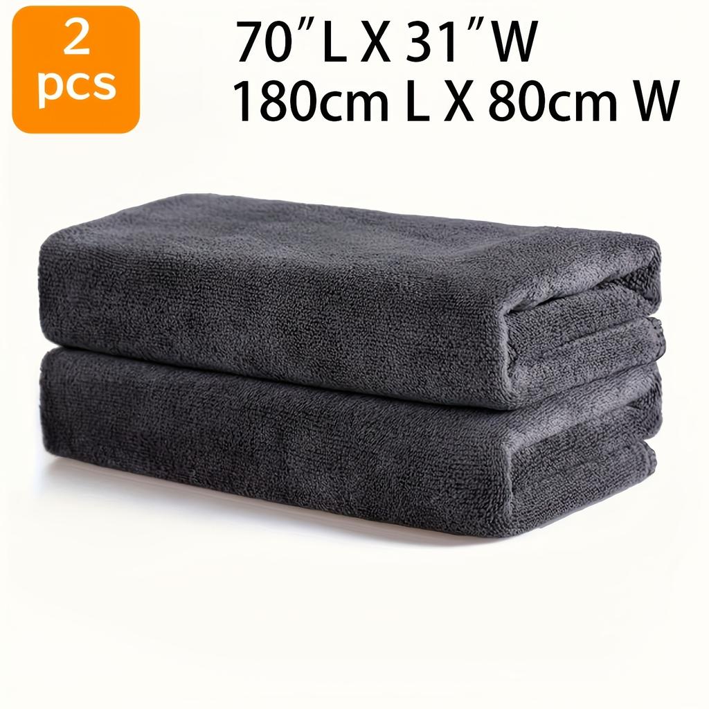 2pcs Oversized Luxury Bath Towel Set - Ultra-Soft, Thickened, Absorbent, Fast-Drying, Fade-Resistant, Versatile Towels for Bath,