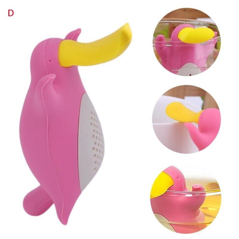 Creative Cute Shape Tea Strainer Interesting Silicone Tea (Color Random)