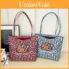 Hello Kitty Leopard Print Canvas Girls Shoulder Bag With Breathable Lightweight Fabric For School And Daily Use