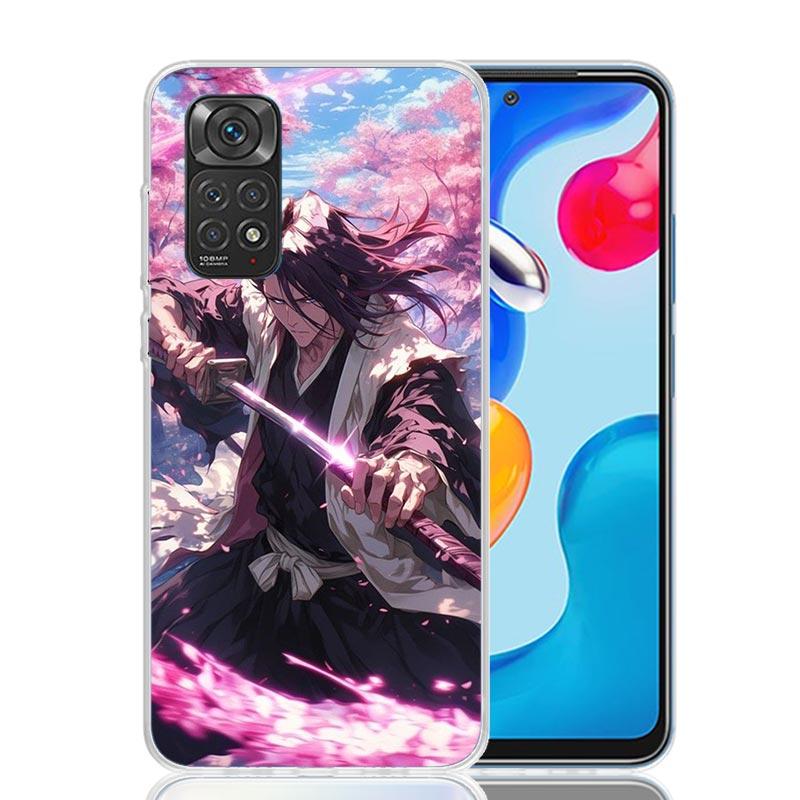 Bleach Kuchiki Byakuya Phone Case For Xiaomi Redmi Note 15 14 13 12S 12 Pro Plus 11S 11E 11 11T 10S 10 Art Soft Pattern Cover Re