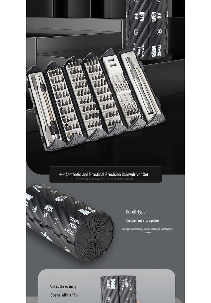 128-in-1 Precision Screwdriver Set for Home & Mobile Device Repair