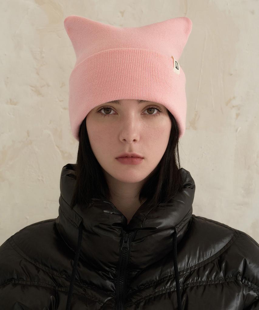 Bajal Va Label Square Beanie Pink