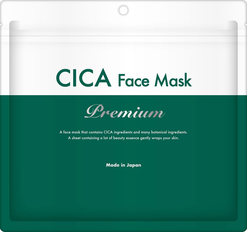 

STAY FREE CICA Face Mask Premium Centella Asiatica Made in Japan sheets x 1 30P, Extract, CICA, (30 pack)