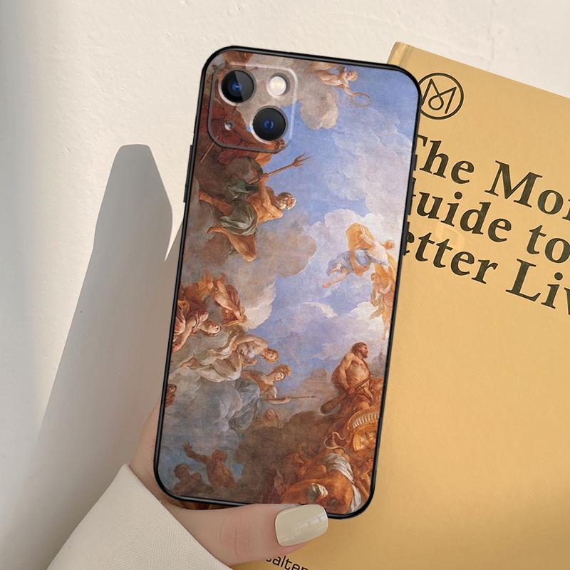 Renaissance Art Painting Phone Case For iPhone 17 16 15 14 11 12 13 Pro Max mini XR 16e 15 16 Plus 17 Air Full Cover