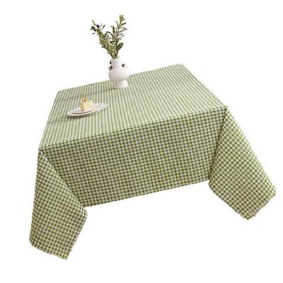 Plaids Tablecloth Stainproof Washable Materials Easy Caring Kitchen Decoration for Various Table Types