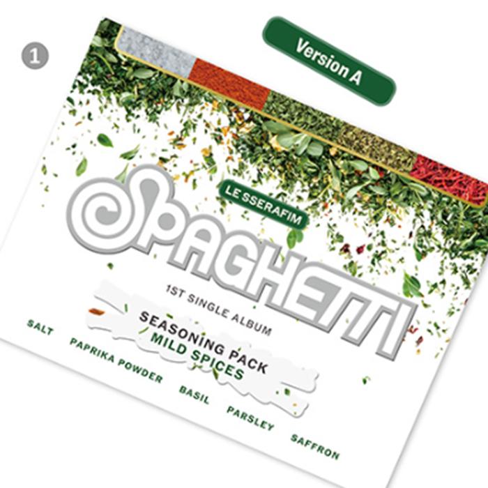 (WEVERSE ALBUMS ver.) LE SSERAFIM [SPAGHETTI] 1st SINGLE ALBUM