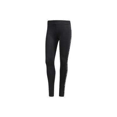 adidas Neo W Fav Logo Lgg Running Training Fitness Long Pants Women Bottoms Black CV9225