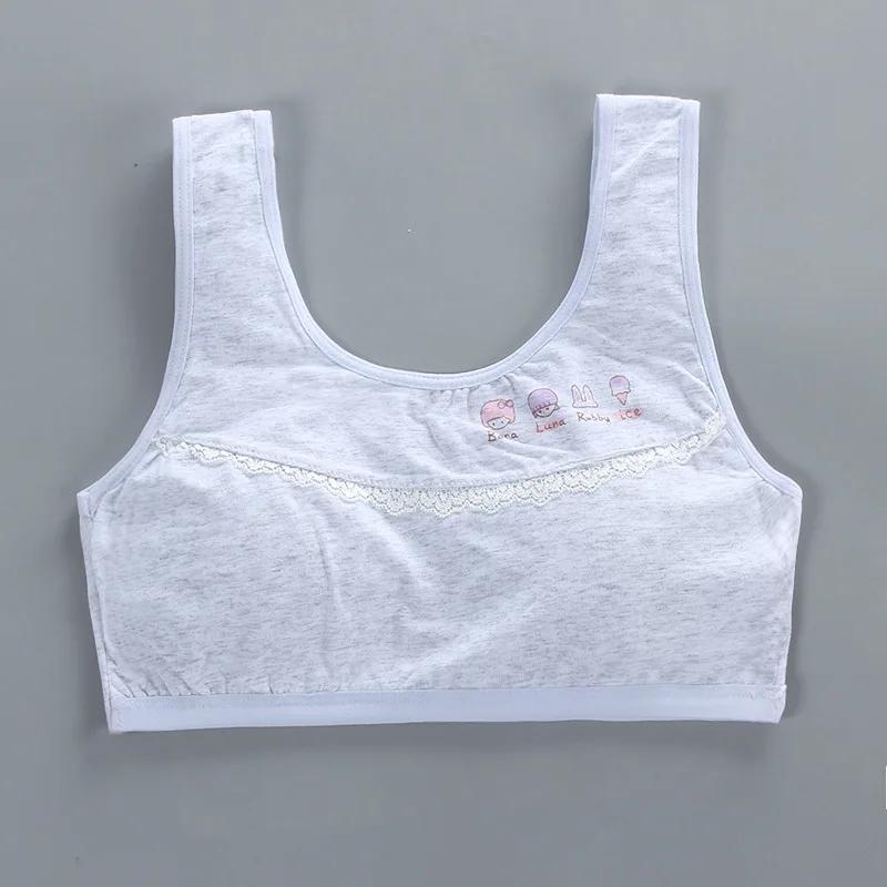 Teen Girls Training Bras Puberty Wireless Elastic Bra Cotton Free Size Sport Tank Tops Underwear Dropshipping