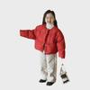 2024 Winter Korean Style Girls' Cartoon Down Jacket - Warm Cotton-Padded