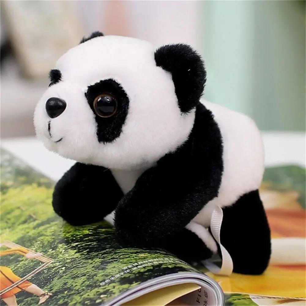 Stuffed Animals Magnetic Shoulder Plush Panda Tiger Clip on Shoulder Plush Doll Raccoon Decorative Animal Plush Toy Boys Girls