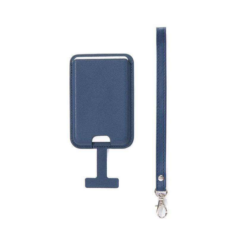 Magnetisch Für Leder Geldbörse Kartenhalter Für Iphone 16 15 Pro Max Mit Anti-Verlust Lanyard Brieftaschenkoffer Bankausweis Halter
