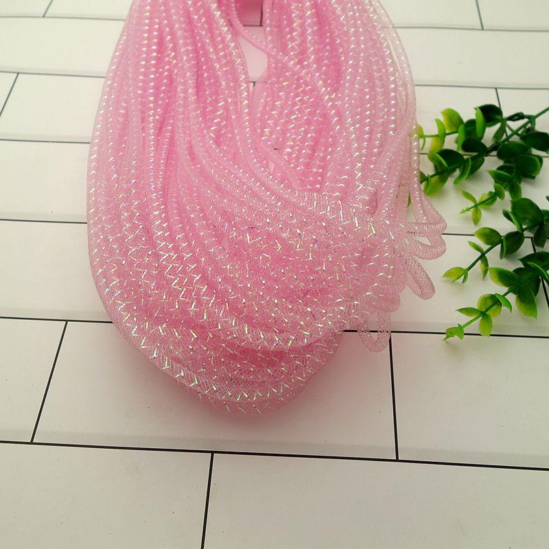 

10 м Цветная сетчатая трубка-веревка 4/8 мм Сетчатая трубчатая кринолиновая трубка Платье для свадьбы Юбка Одежда Сетка Сделай сам Браслет Изготовление украшений Подарок