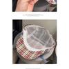 Unique Vintage Bow Tie Plaid Newsboy Cap Women Sweet Summer Thin Breathable Fashion Reversible Beret Cap