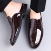 Fashion Summer and Spring Men's Leather Shoes Minimalist and high-quality casual style Fashion Street Comfortable daily shoes Black
