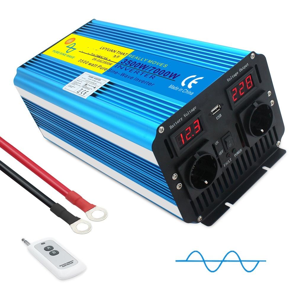 Portable Car Inverters Pure Sine Wave Converters 3000W To 8000W Peak Power Caravans Travel Inversor