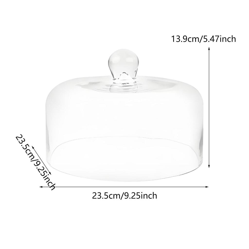 Dome Acrylic Cake Cover Transparent Cloche Lid Cake Cheese Food Dustproof Tall Cover Party Table Decoration Kitchen Supply