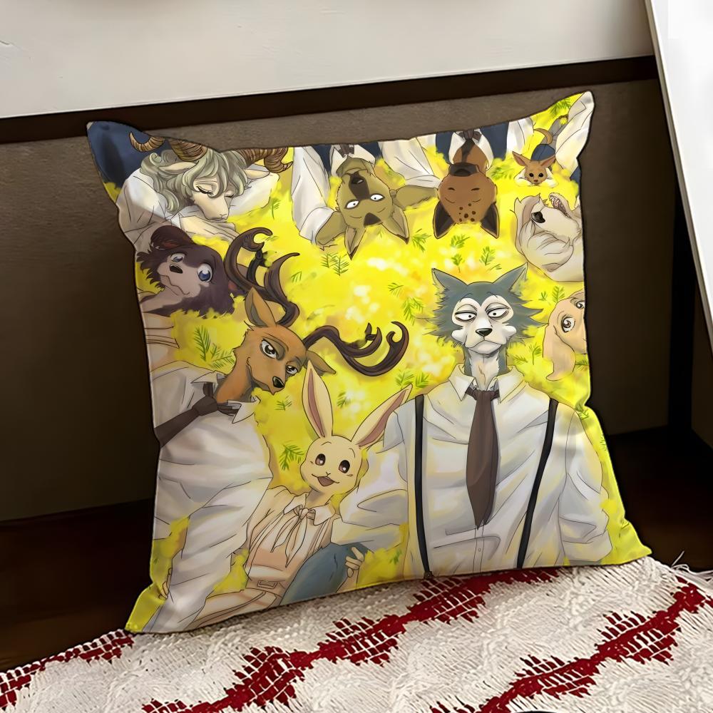 Cartoon BEASTARS Cushion Cover Reversible Soft Durable Pillow Cover Home  Car MultiScene Use for Daily Comfort