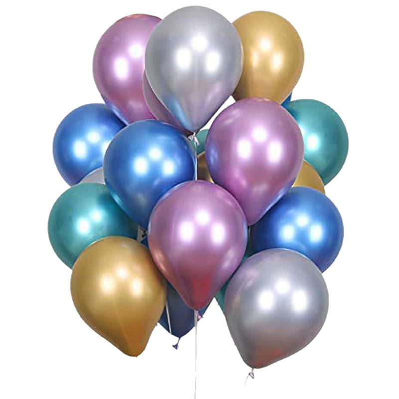 Metallic Red Gold Balloon Set for Weddings and Celebrations