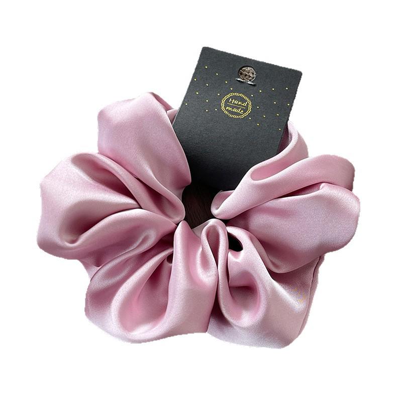 2026 Morandi Jumbo Satin Scrunchie - 15cm, Solid Color, Elegant, High-Quality Hair Tie