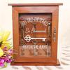 Vintage Wall-Mounted Key Holder Wooden Key Hook Entryway Organizer Cabinet Key Rack  Apartment