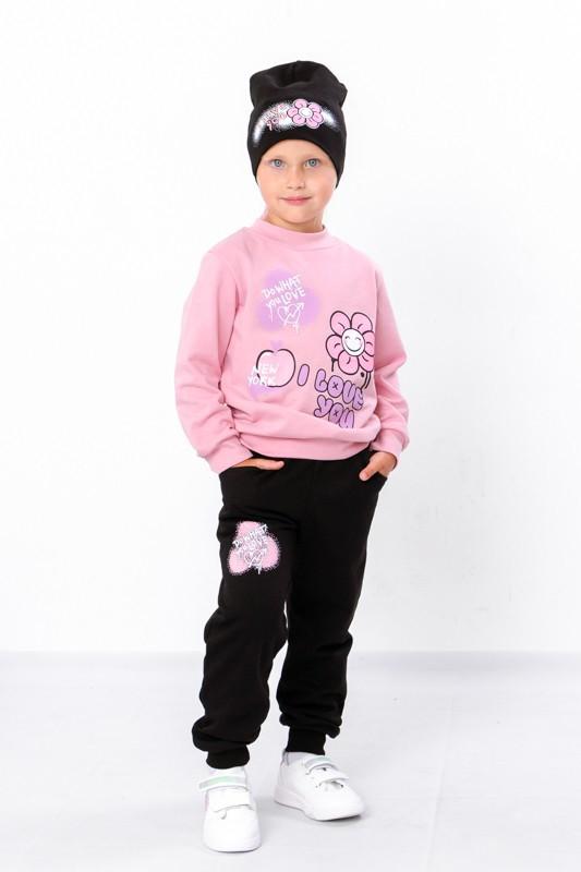 Girls' Outfit – Sweatshirt, Pants & Hat, Brushed Knit, Demi-season, 6168-023-33-5 HC