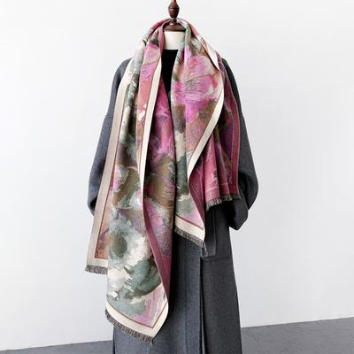 Nouveaux Écharpes Chaudes Épaisses d'Hiver pour Femmes Douces pour le Cou Châle en Cachemire Couverture Poncho Écharpe Design pour Maman Emballage Cadeau