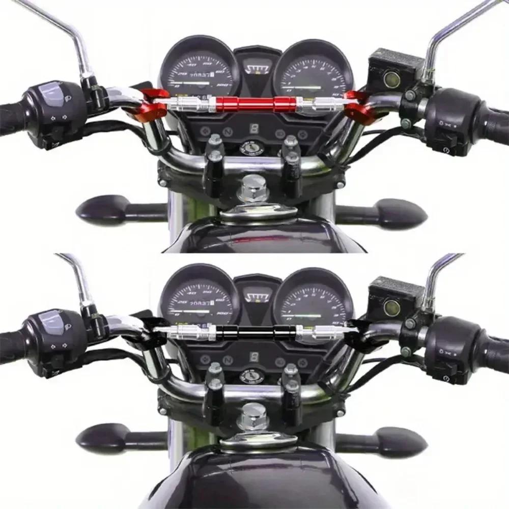 Motorcycle Balance Bar Handle Bracket - CNC Reinforced Level Crossbar Accessory for Steering