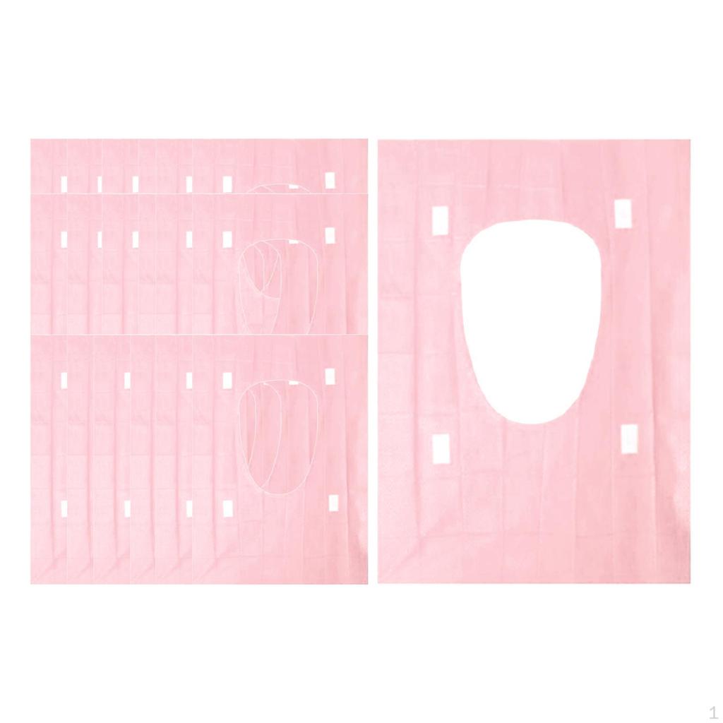 20 Pieces Disposable Toilet Seat Cover Nonslip Adhesives for Road Trips