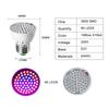 Full Spectrum Plant Grow Light, Phyto Lamps, Growing Bulb for Greenhouse Hydroponics Growth, E27, 60LEDs, 220V
