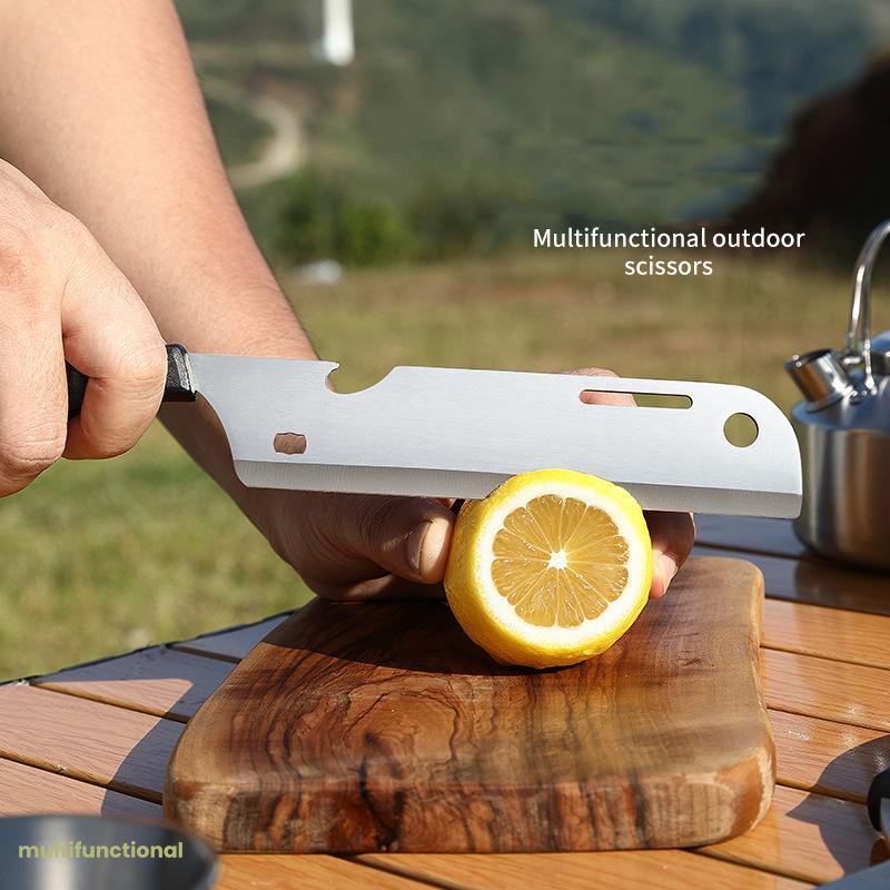 Tijeras grandes de acero inoxidable desmontables para cocina doméstica, cortador potente para acampar al aire libre, cortador de barbacoa, multiherramientas para barbacoa