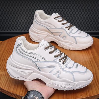 Chunky Sneakers Men White Vulcanized Shoes Casual Shoes New Fashion Platform Shoes Comfortable Sneakers Zapatillas Para Hombres