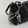 Multi Functional Heart Bows Fringe Charm For Purse or Keychain Accessory Feature Elegant Design And Stylish Appearance