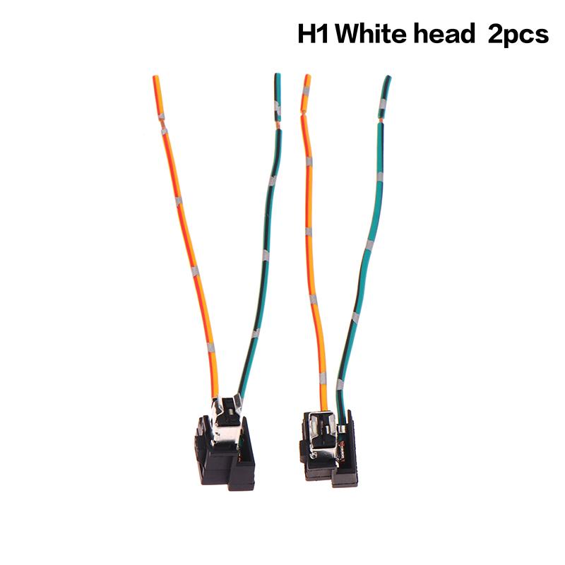 2Pcs Headlight Lamp Bulb Socket Wiring Harness Connector Plug Adapter Line For H1 H7 H4 Bulb Car Headlight Connection Plugs
