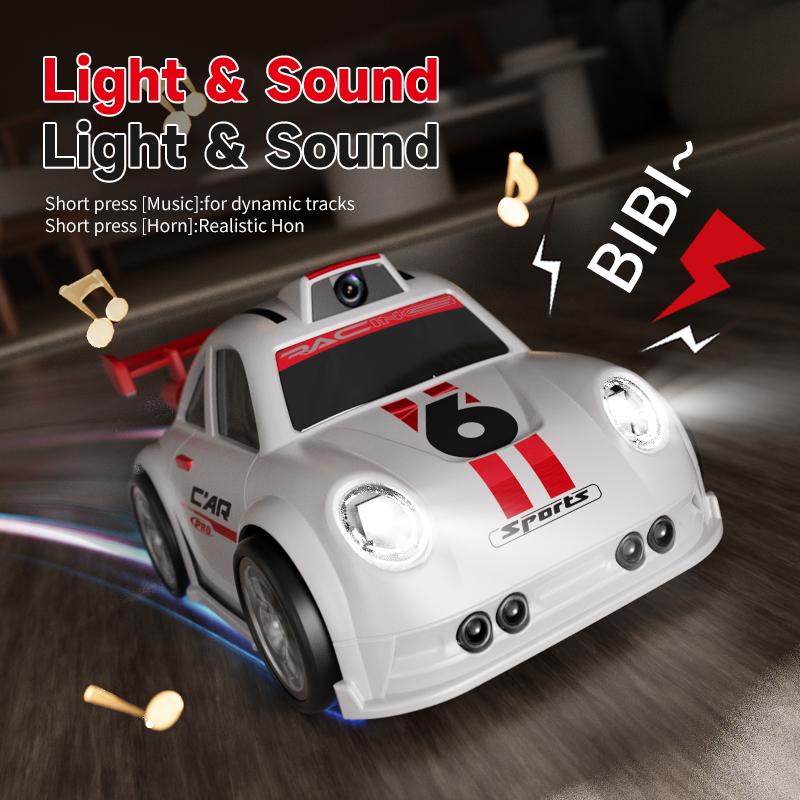 New 2026 Mini RC Car With FPV Camera Wifi With Screen Remote Control Follow Mode 2.4G Drift Car Racing RC Toy Gift For Children
