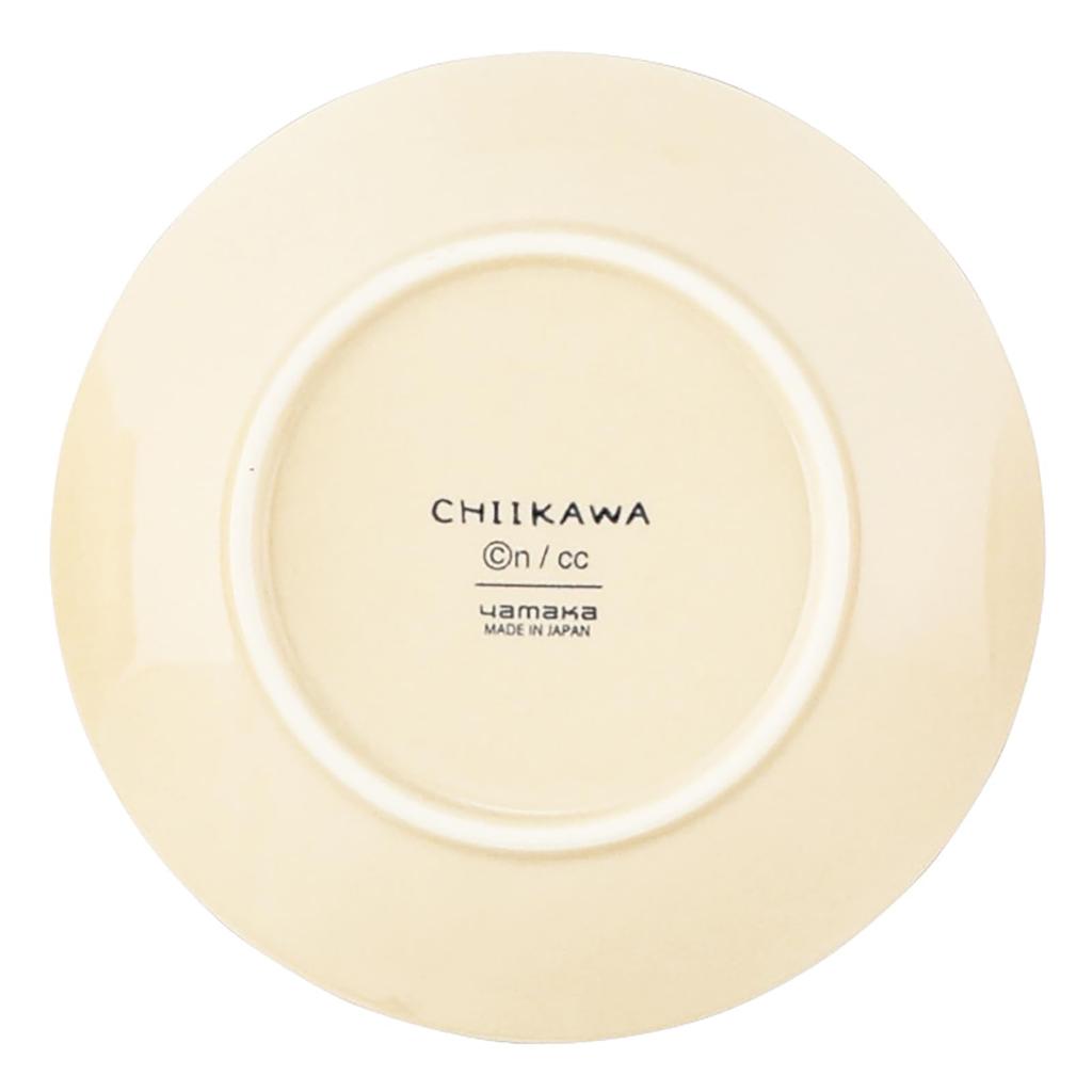 Officially licensed Chiikawa small diameter x 2 Hachiware microwave and dishwasher made in plate, 13.5 cm, Colors, safe, Japan, beige, CKW12-257